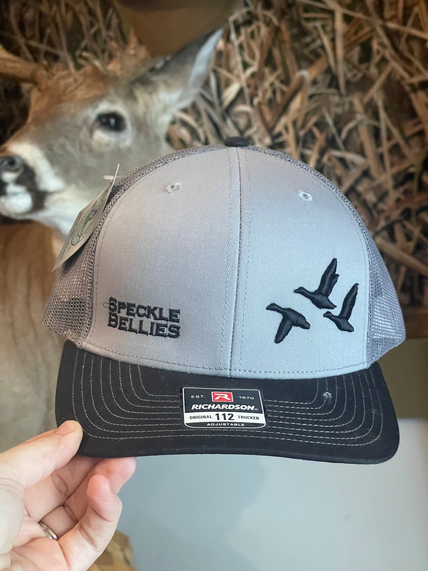 SB 3 Geese Puff Grey/Black Hat